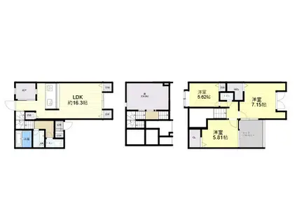 カーサフォルトゥナータ(3LDK/1階)の間取り写真