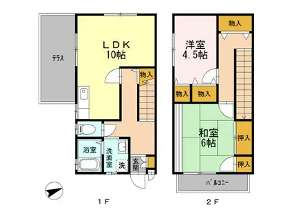 エントピア2(2LDK)の間取り写真