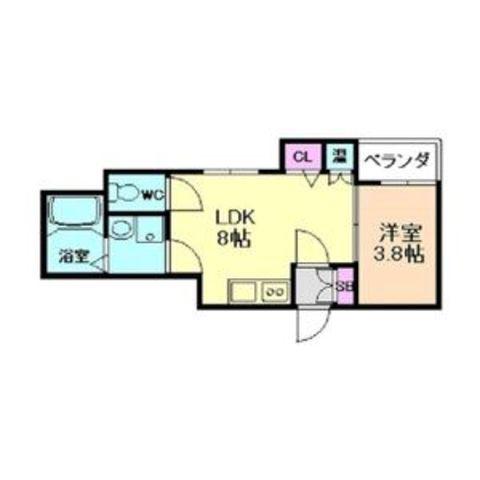 VINCULUM NOVEM(1LDK/3階)の間取り写真