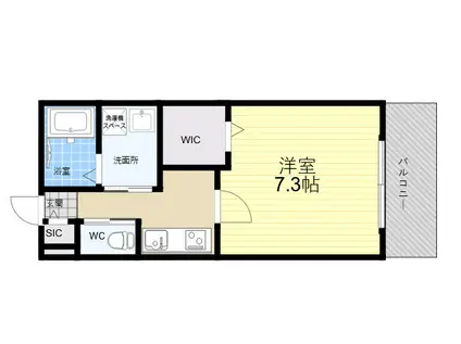 KE OLA HOU2(1K/3階)の間取り写真