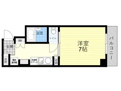 ハイムTAKA(1K/4階)の間取り写真