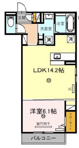 アルカンシエル(1LDK/3階)の間取り写真