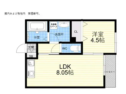 BEGLAN日野町(1LDK/3階)の間取り写真