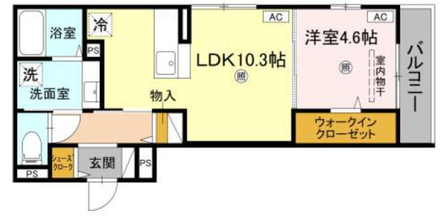 MAISON DE 青木(1LDK/3階)の間取り写真