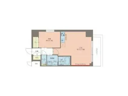 プレジオ西宮北口(1LDK/4階)の間取り写真