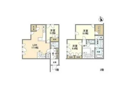 ブリランテ苦楽園(3LDK)の間取り写真