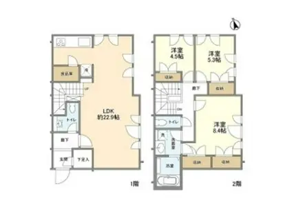 ブリランテ苦楽園(3LDK)の間取り写真