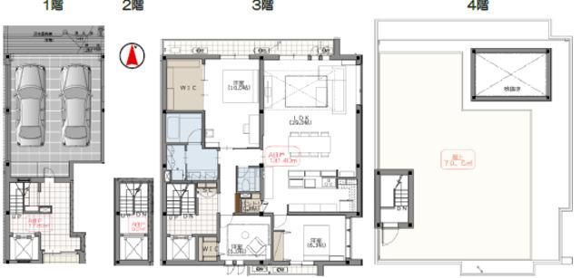 HEBEL MAISON PREMIUM 夙川(3LDK/1階)の間取り写真