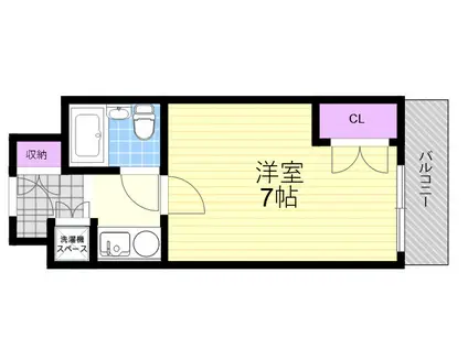 センチュリーパークユニ東梅田(1K/15階)の間取り写真