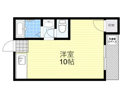 松寿ビル(ワンルーム/3階)の間取り写真