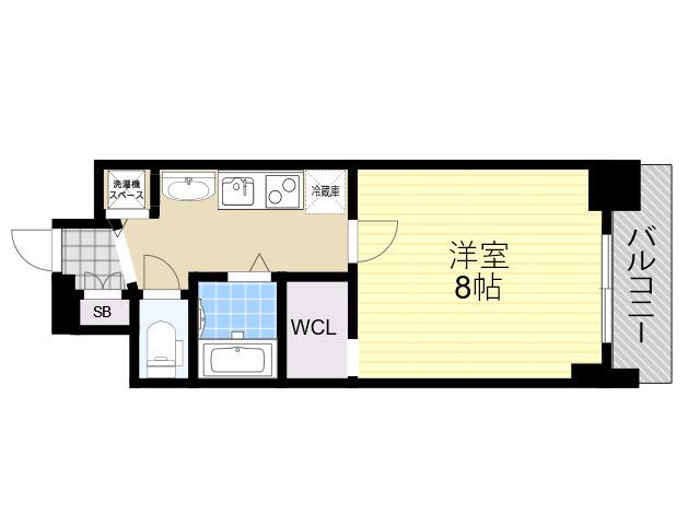 CITTA・VISTA神戸下山手通(1K/3階)の間取り写真