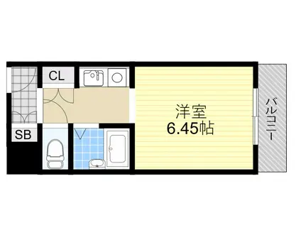 みきハウス(1K/4階)の間取り写真