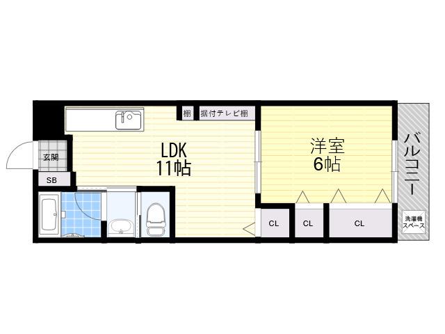 第5八雲マンション(2DK/1階)の間取り写真