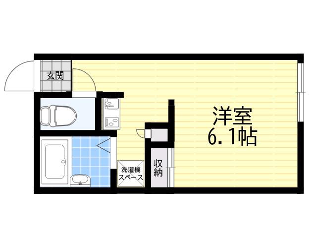 レオパレス松川(1K/1階)の間取り写真