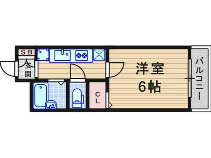 レオパレス アーク(1K/3階)の間取り写真