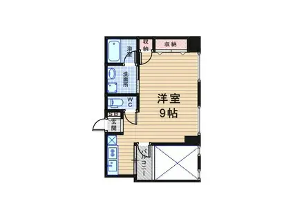 LAULEA(ワンルーム/5階)の間取り写真