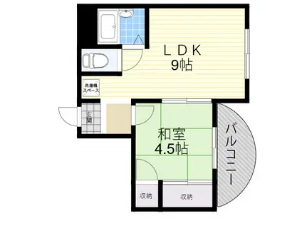 パークスクエア東園田(1LDK/3階)の間取り写真