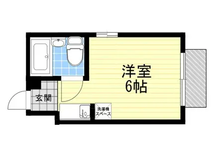 RIZE ONE 阪急園田(ワンルーム/3階)の間取り写真