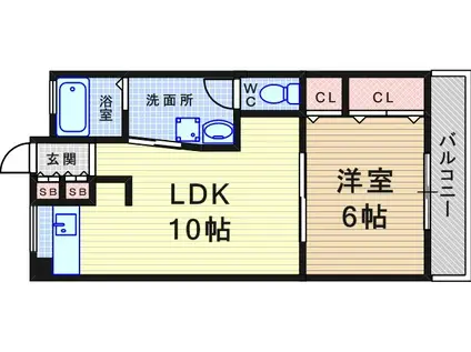 丸永マンション(1LDK/2階)の間取り写真