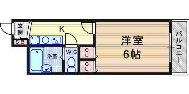 レオパレス アーデルⅠ(1K/1階)の間取り写真