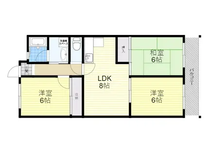 和田ハイツ(3LDK/3階)の間取り写真