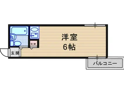 メゾンド・エル(ワンルーム/1階)の間取り写真