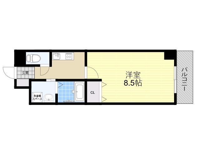 BLOOM LIFE TSUKAGUCHI(1K/3階)の間取り写真
