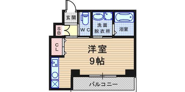 アーデン塚口(ワンルーム/10階)の間取り写真