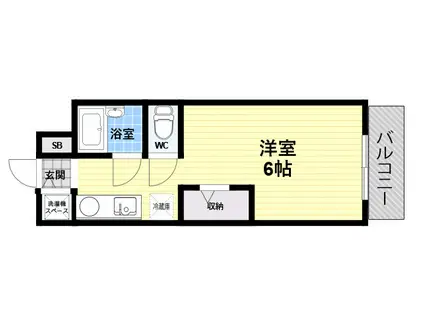 サンコスモツカグチ(1K/2階)の間取り写真