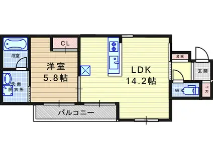 ANCESTRAL BASE(1LDK/3階)の間取り写真