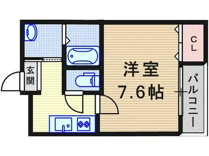 フジパレス塚口東5番館(1K/1階)の間取り写真