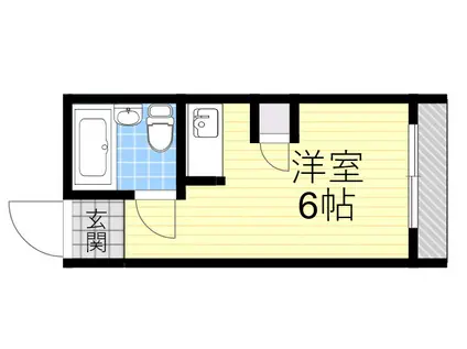 ストロング第3新大阪(ワンルーム/2階)の間取り写真