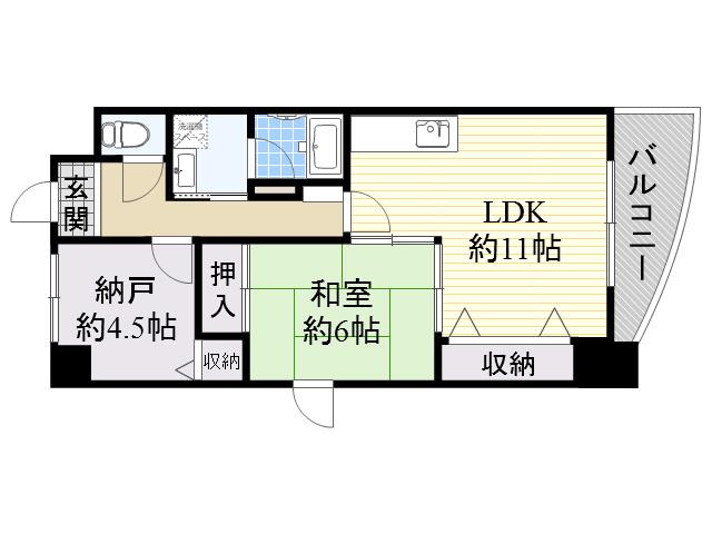 ハウスオブロゼ(1SLDK/4階)の間取り写真