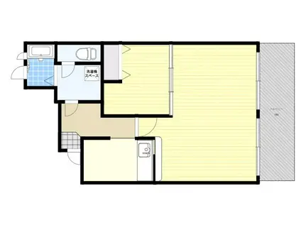 カルム緑地公園2(1LDK/3階)の間取り写真