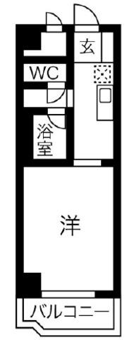 ラピスマンション(ワンルーム/5階)の間取り写真