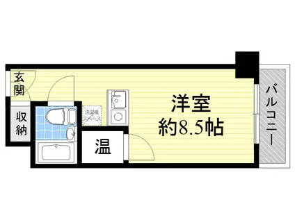 オリエント新大阪アーバンライフ(ワンルーム/10階)の間取り写真
