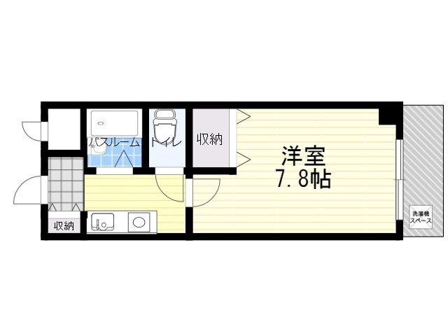 ピュアフォレスト(1K/1階)の間取り写真