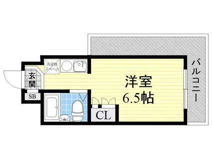 プレサージュ江坂(1K/5階)の間取り写真