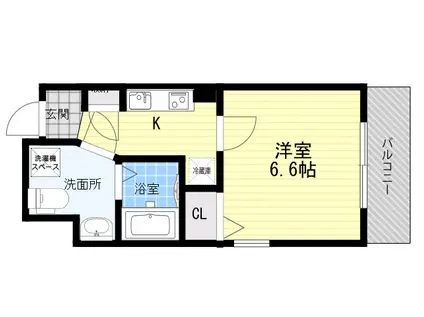 フェリーチェ梅田北(1K/8階)の間取り写真