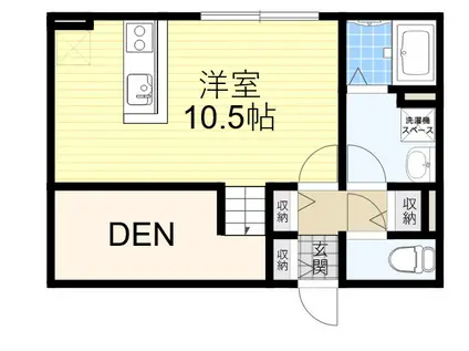 ポルトボヌール千里山(ワンルーム/2階)の間取り写真