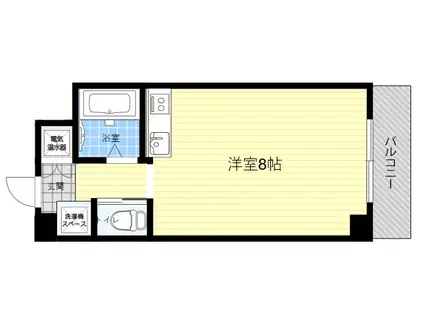 シティハイム新大阪(ワンルーム/2階)の間取り写真