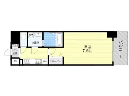 S-RESIDENCE江坂LIBLE(1K/11階)の間取り写真