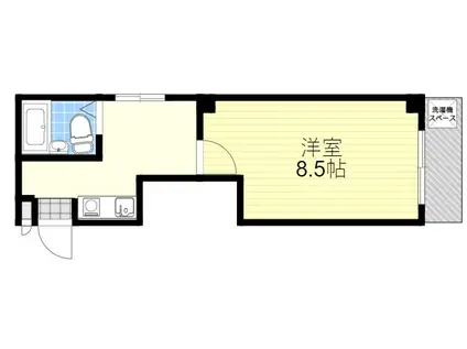 プラスコート小野原東(1K/2階)の間取り写真