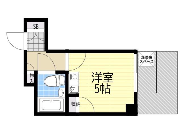 BMランド(ワンルーム/2階)の間取り写真
