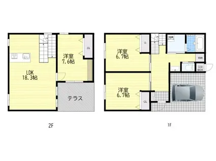 QUEENS BERRY2(3LDK)の間取り写真
