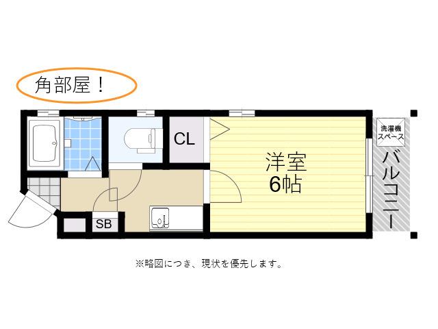 ヴィータあびこ(1K/3階)の間取り写真