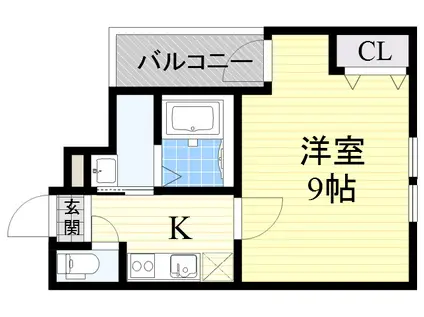 フジパレス沢ノ町2番館(1K/3階)の間取り写真