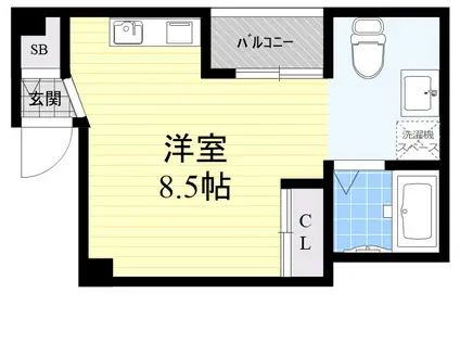 オリエントシティ・K(ワンルーム/5階)の間取り写真