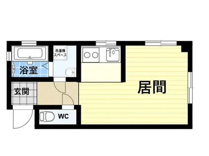 佐藤ビル(ワンルーム/2階)の間取り写真