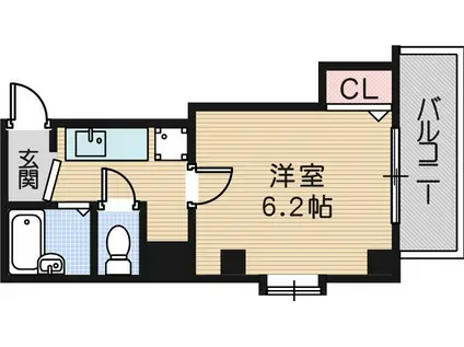 K.MANSION JIN(1K/4階)の間取り写真